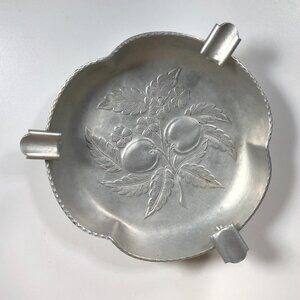 Everlast Forge Trinket Dish Ash Tray Decorative Apple Hammered Aluminum Vintage